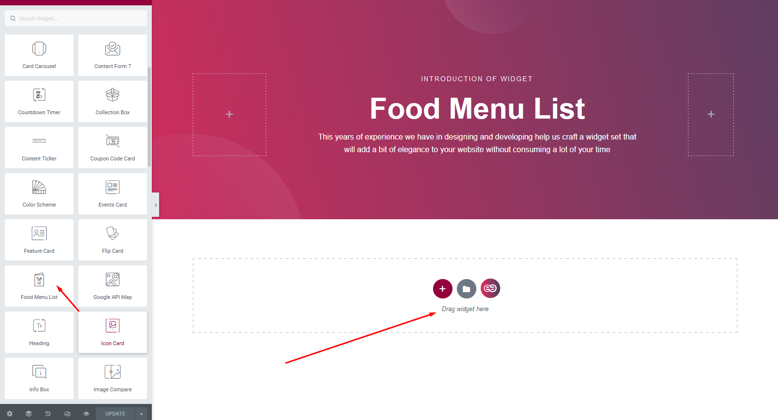 How To Use Food Menu List Widget Of EnterAddons - Enter Addons