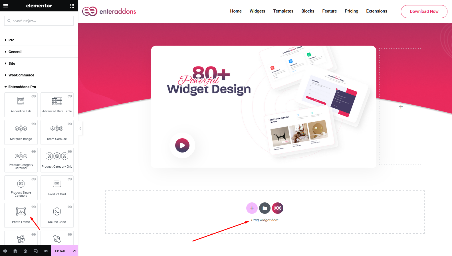How To Use Photo Frame Widget Of Enter Addons Enter Addons