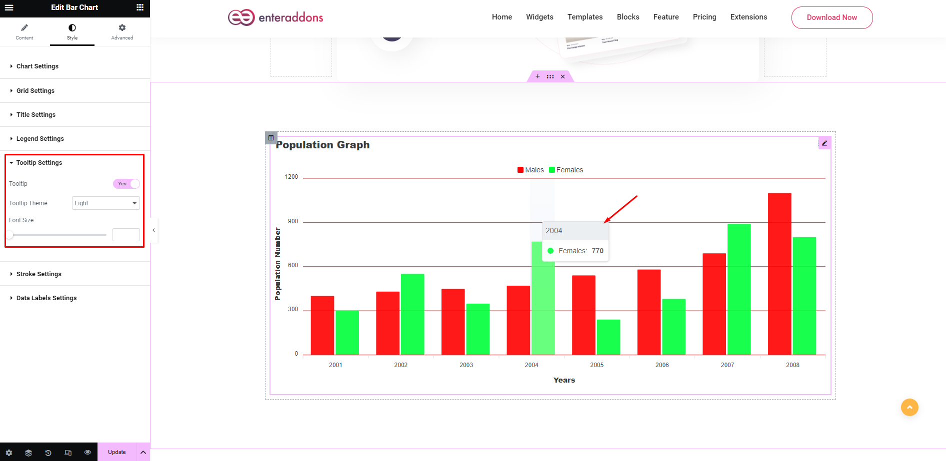 How To Use Bar Chart Widget Of Enter Addons Enter Addons How To Use Bar Chart Widget Of Enter Addons Enter Addons
